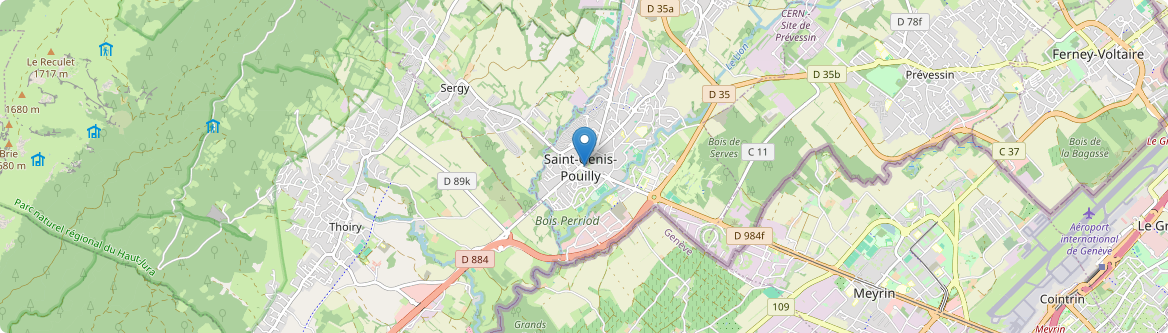 Saint-Genis-Pouilly - Carte