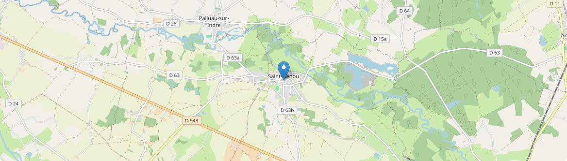 Saint-Genou - Carte