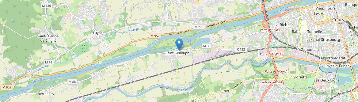 Saint-Genouph - Carte