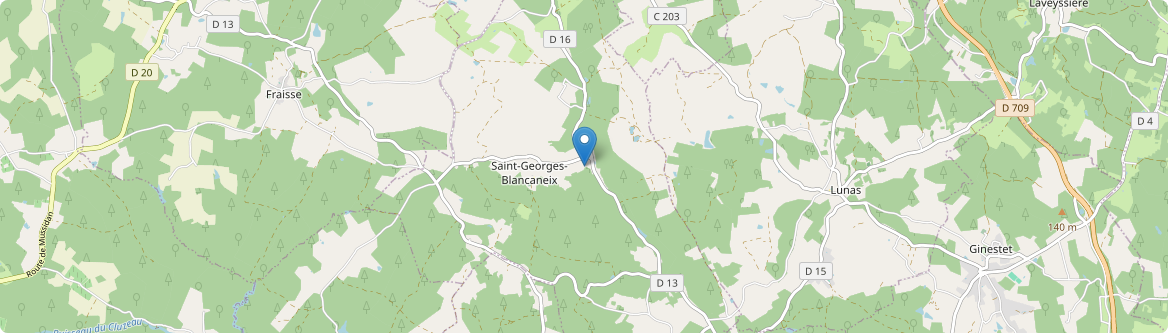Saint-Georges-Blancaneix - Carte