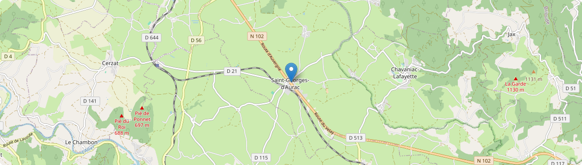 Saint-Georges-d'Aurac - Carte