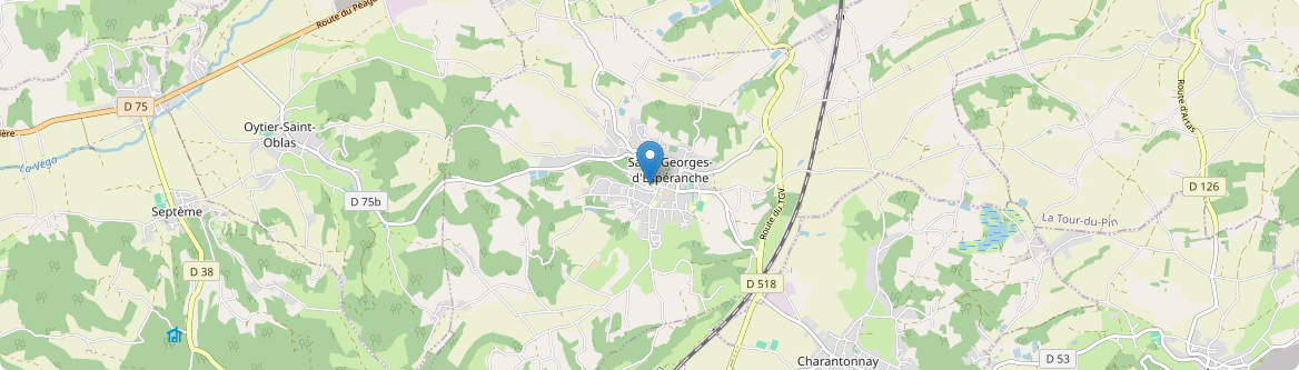Saint-Georges-d'Espéranche - Carte