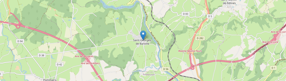 Saint-Georges-de-Baroille - Carte