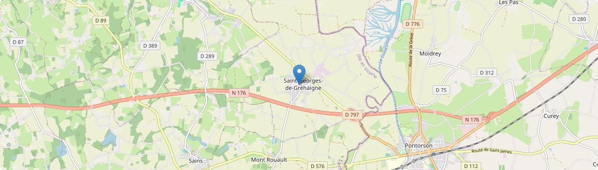 Saint-Georges-de-Gréhaigne - Carte