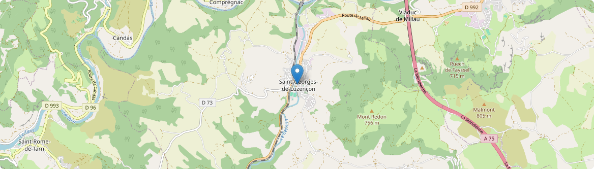Saint-Georges-de-Luzençon - Carte