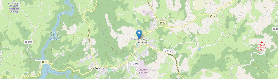 Saint-Georges-de-Mons - Carte