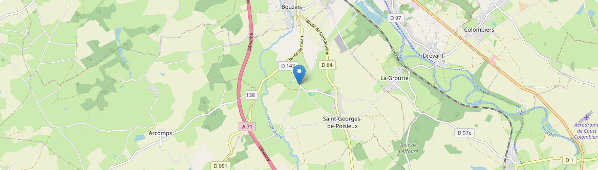 Saint-Georges-de-Poisieux - Carte