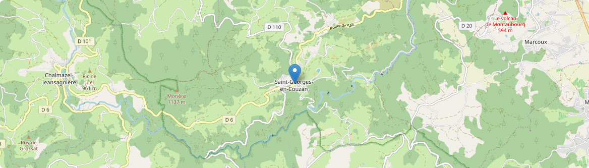Saint-Georges-en-Couzan - Carte