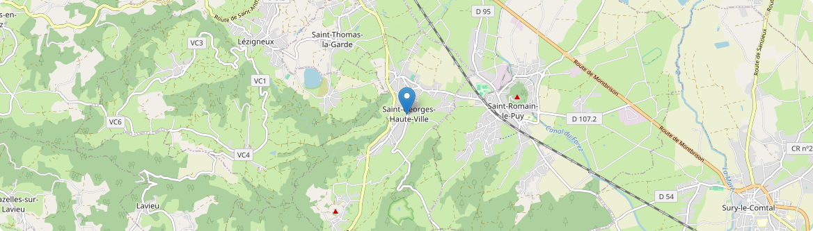 Saint-Georges-Haute-Ville - Carte