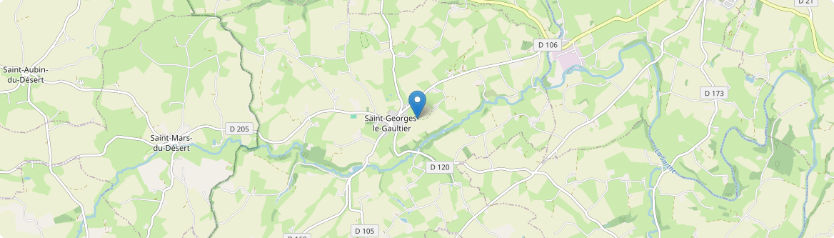 Saint-Georges-le-Gaultier - Carte