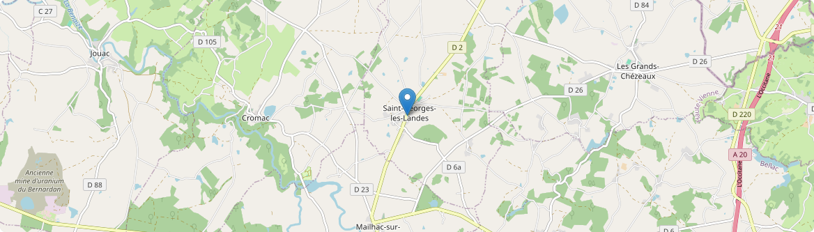 Saint-Georges-les-Landes - Carte