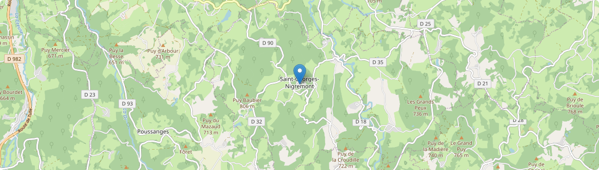 Saint-Georges-Nigremont - Carte