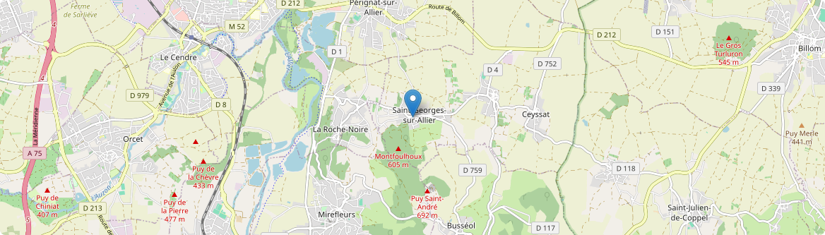 Saint-Georges-sur-Allier - Carte
