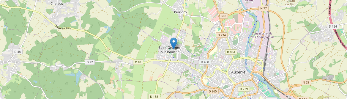Saint-Georges-sur-Baulche - Carte