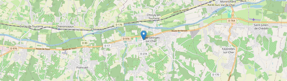 Saint-Georges-sur-Cher - Carte