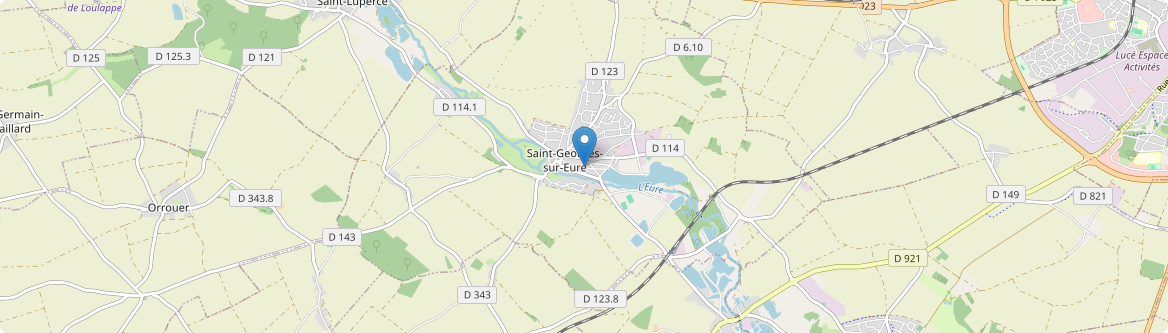 Saint-Georges-sur-Eure - Carte