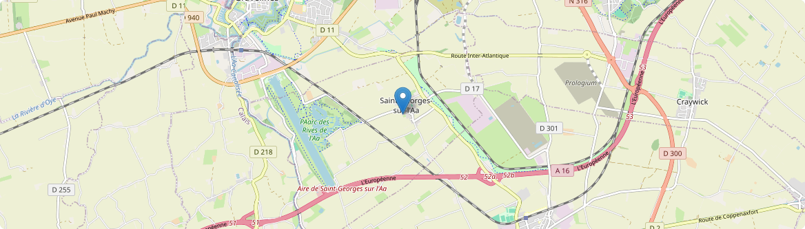 Saint-Georges-sur-l'Aa - Carte