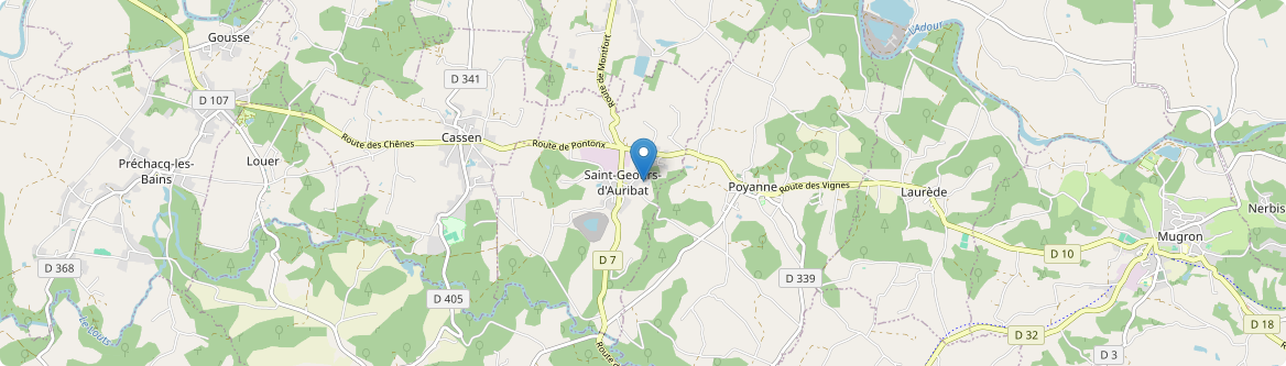 Saint-Geours-d'Auribat - Carte