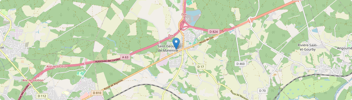 Saint-Geours-de-Maremne - Carte