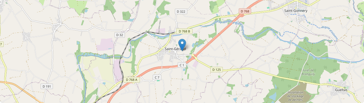 Saint-Gérand-Croixanvec - Carte