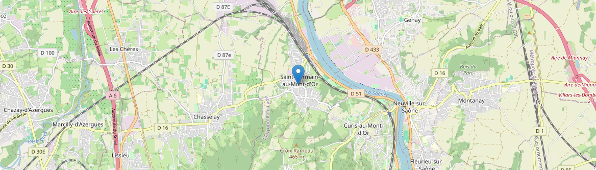 Saint-Germain-au-Mont-d'Or - Carte