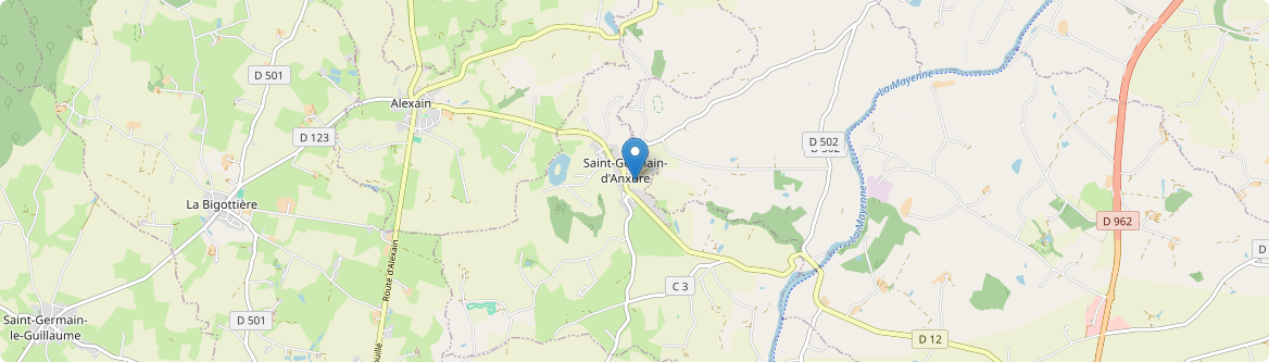 Saint-Germain-d'Anxure - Carte