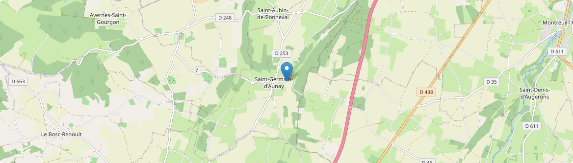 Saint-Germain-d'Aunay - Carte