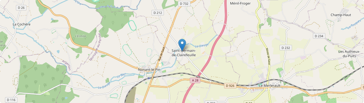 Saint-Germain-de-Clairefeuille - Carte