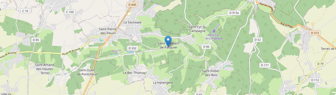 Saint-Germain-de-Pasquier - Carte