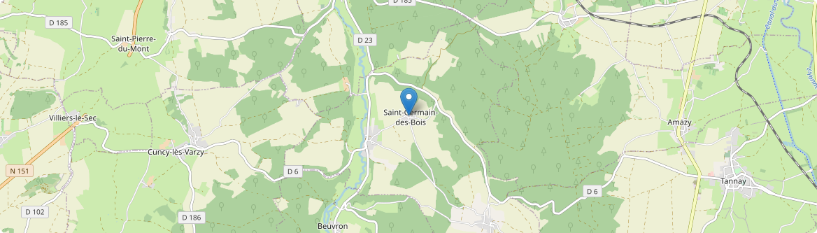 Saint-Germain-des-Bois - Carte