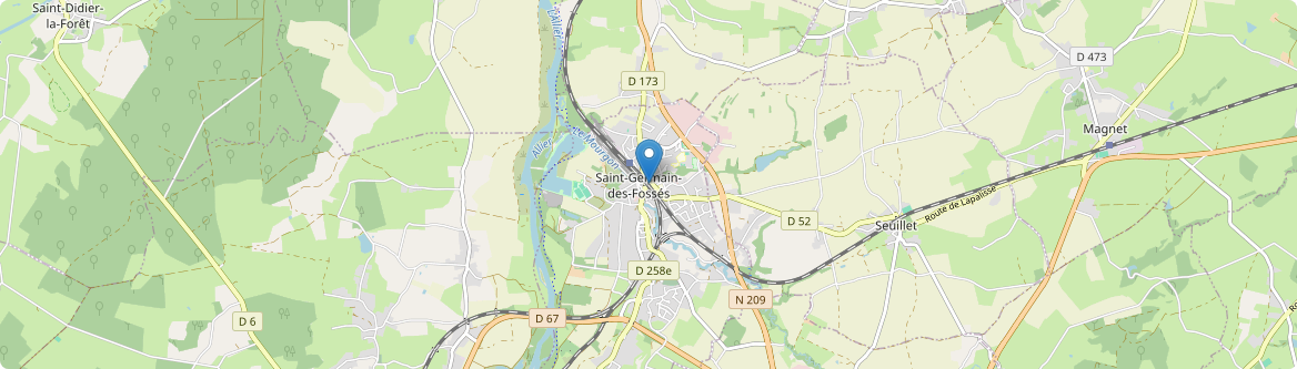 Saint-Germain-des-Fossés - Carte