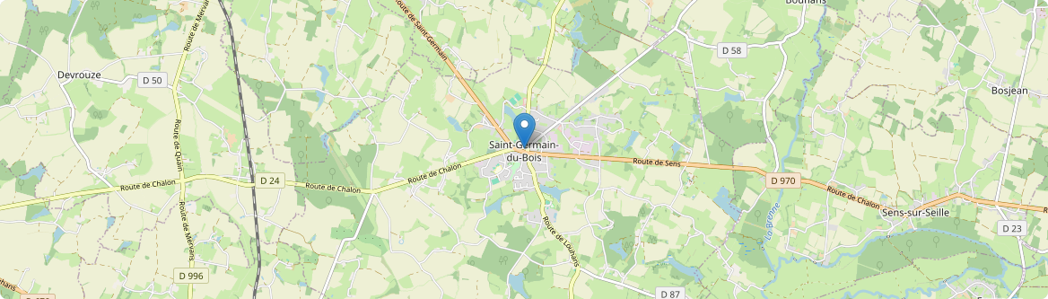Saint-Germain-du-Bois - Carte