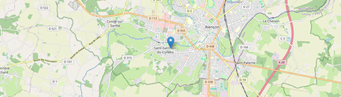 Saint-Germain-du-Corbéis - Carte