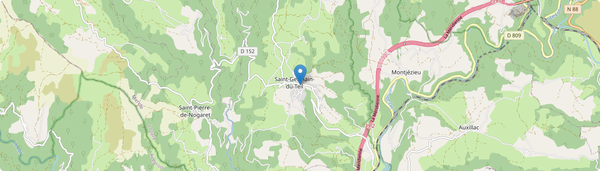 Saint-Germain-du-Teil - Carte