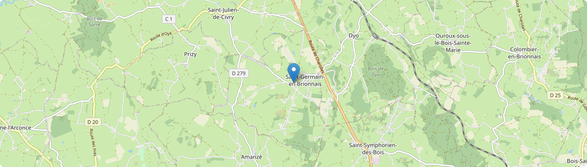 Saint-Germain-en-Brionnais - Carte