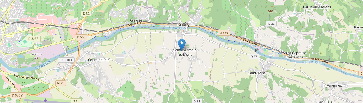 Saint-Germain-et-Mons - Carte