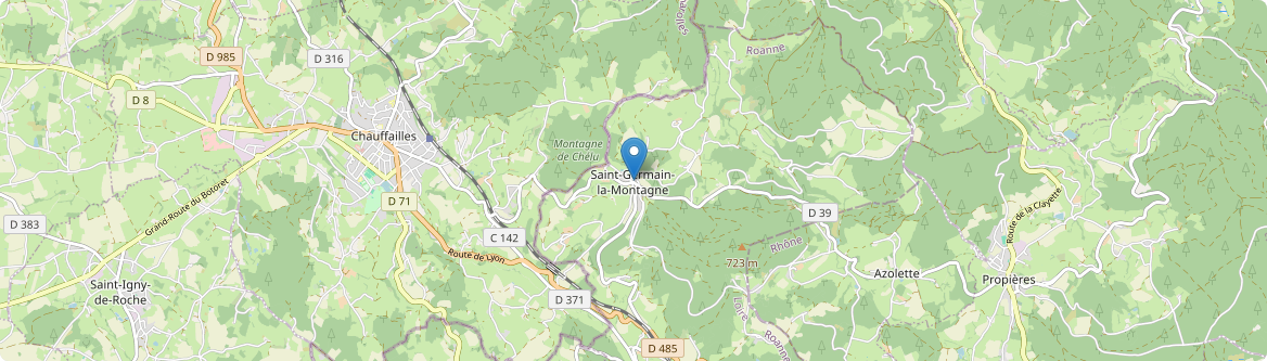 Saint-Germain-la-Montagne - Carte