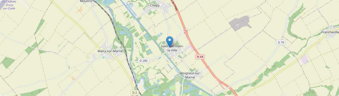 Saint-Germain-la-Ville - Carte