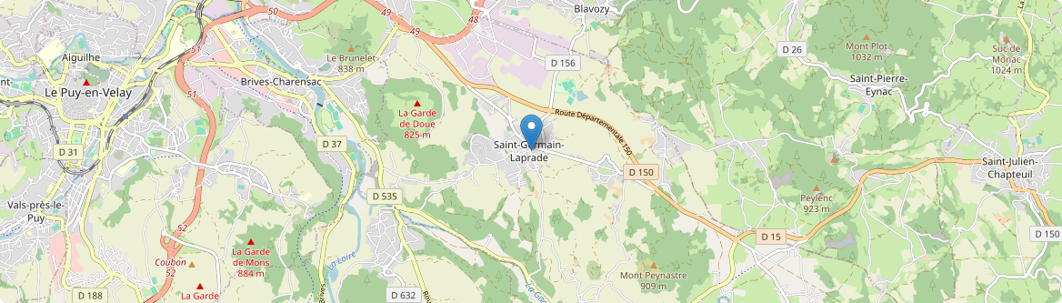Saint-Germain-Laprade - Carte