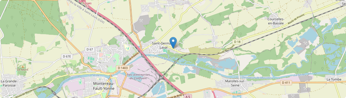 Saint-Germain-Laval - Carte