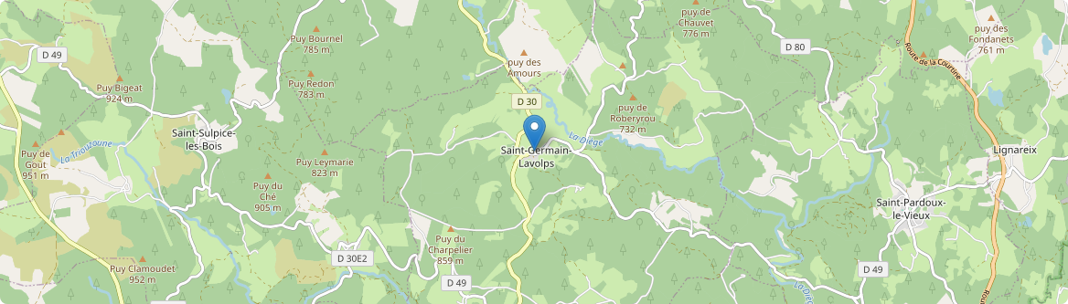 Saint-Germain-Lavolps - Carte
