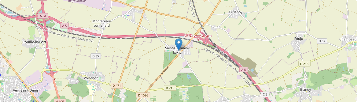 Saint-Germain-Laxis - Carte