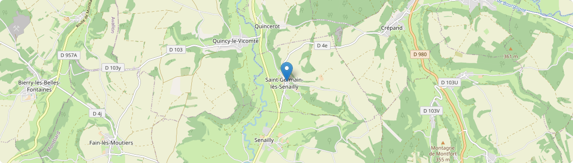 Saint-Germain-lès-Senailly - Carte