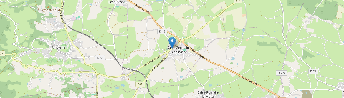 Saint-Germain-Lespinasse - Carte