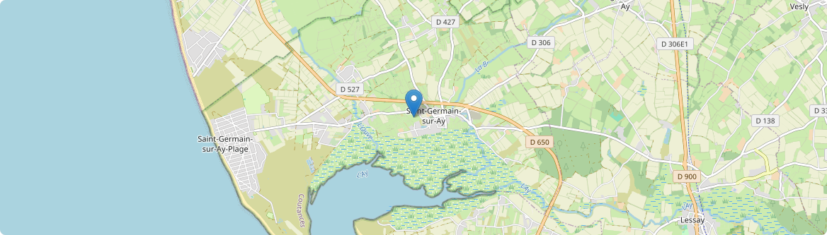 Saint-Germain-sur-Ay - Carte