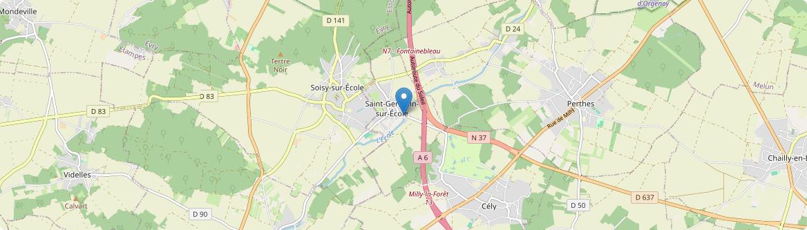 Saint-Germain-sur-École - Carte