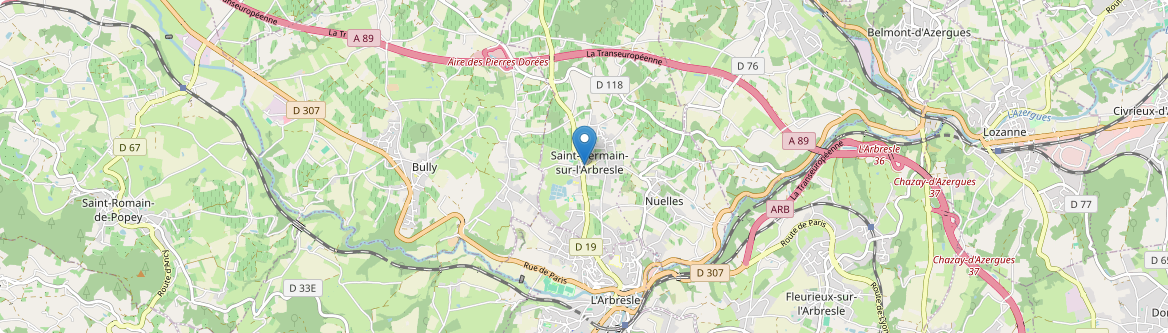 Saint-Germain-Nuelles - Carte