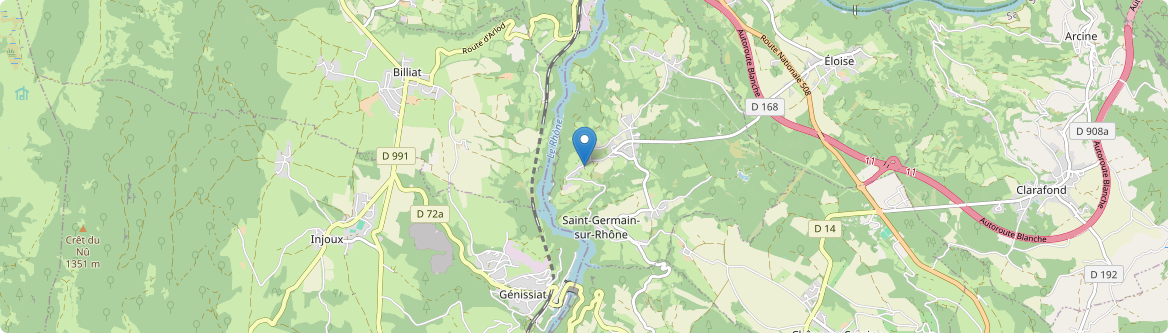 Saint-Germain-sur-Rhône - Carte