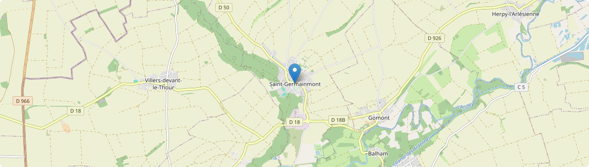 Saint-Germainmont - Carte