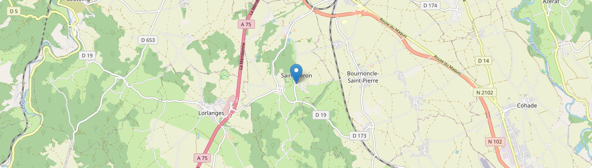 Saint-Géron - Carte